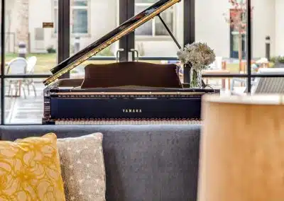 grand piano in lobby