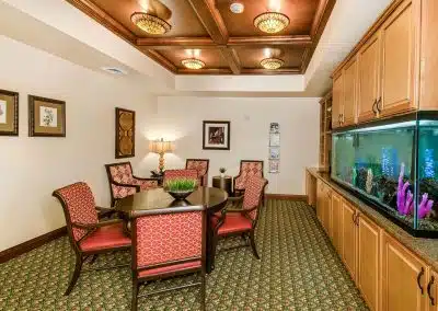 premier senior living community in Taylorsville with aquarium
