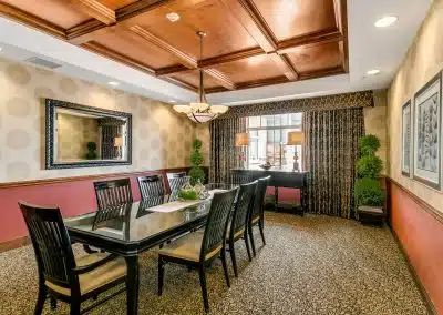 private dining at premier senior living community in Taylorsville