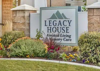 welcome sign for Legacy House of Bountiful