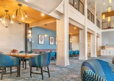 restaurant style dining room